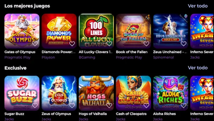 SpinMama Casino Juegos
